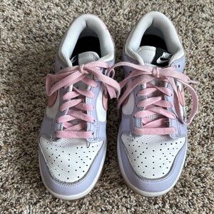 Custom Nike!! Pink, Purple, White, with black tag. Girls Gently worn.